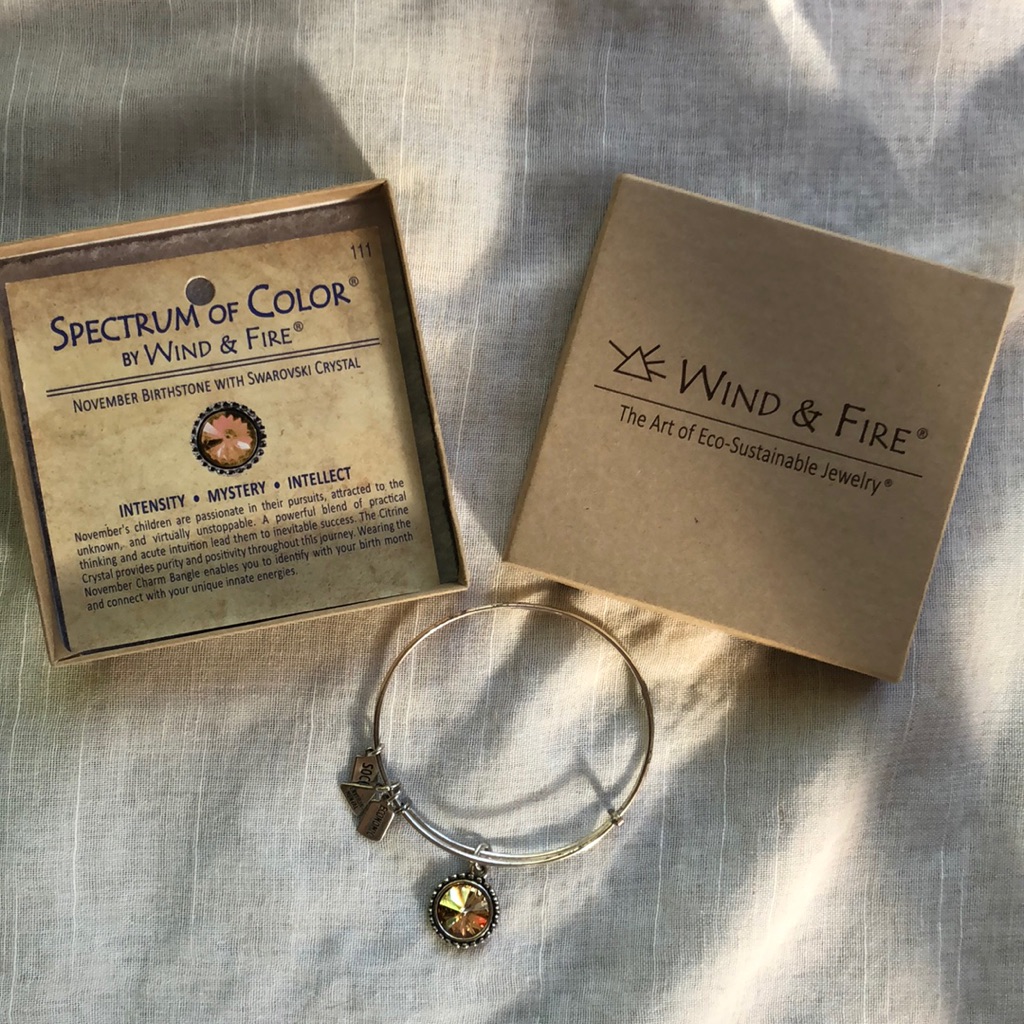 Nwt Wind & Fire November Spectrum Of Color Bangle
